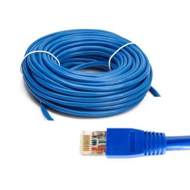Imagem de Cabo De Rede Patch Cord 50m Cat6 100% Cobre Preto Crimpado - Norphel/C