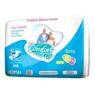 Imagem de Fralda Descartável Geriátrica Adulto Comfort Life - ComfortLife, G