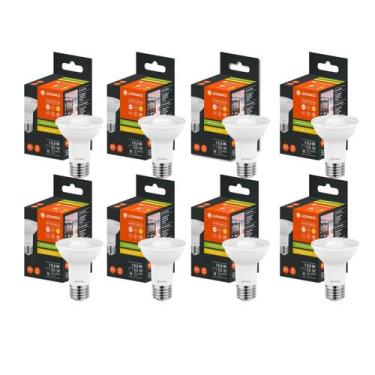 Imagem de Kit 8 Lâmpada led par20 dimerizavel 127v 5.5w 2700k branco quente 525l