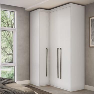 Imagem de Guarda Roupa Modulado Canto Reto 3 Portas mdf Lótus