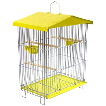 Imagem de Viveiro Pequeno Dobrável De Parede Amarelo Bandeja Zincada