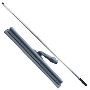 Imagem de Kit Rodo Twister Silicone Para Limpeza De Piso Profissional Com Cabo e
