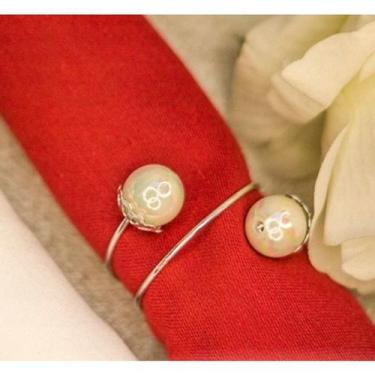 Imagem de Porta guardanapo argola dupla - 10 UNIDADES - brazil cups, PRATA C/PER