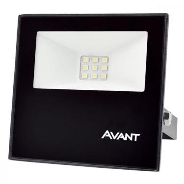 Imagem de Refletor De Led Avant Slim 10W. 6500K. 750Lm Ip65 Preto Bivolt, Preto