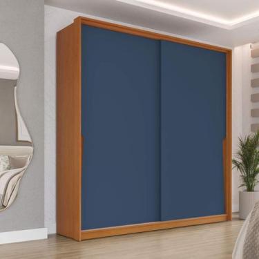 Imagem de Guarda Roupa Solteiro com 2 Portas de Correr e 2 Gavetas 240826 Linha 