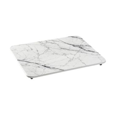 Imagem de Bothyi Almofada de secagem de prato, almofada de prato de terra diatomáceas, prato ecológico rápido absorvente tábua de secagem rápida para xícaras, pratos , Branco