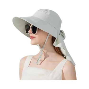 Imagem de Chapéu de Pescador com Aba Grande - Proteção Solar - Estilo Coreano, T