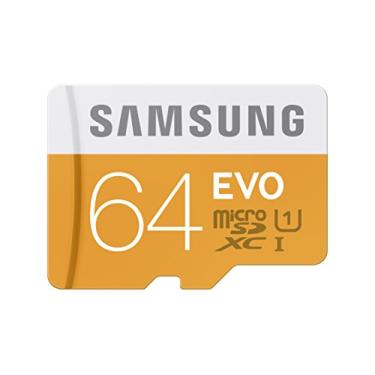 Imagem de Samsung Cartão de memória EVO 64GB 48/MB/s Micro SDXC com adaptador de até (MB-MP64DA/AM)