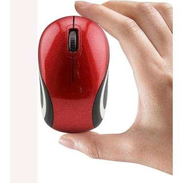 Imagem de Mouse sem fio, pequeno, silencioso, fofo, portátil, compacto, para viagem, USB, minúsculo, mouse óptico com 3 botões, 1000 DPI, mouse sem fio para PC, laptop, computador, MacBook, crianças, meninas