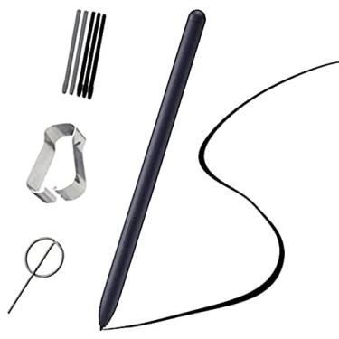 Imagem de Caneta de substituição para Galaxy Tab S8 Ultra, S8 Plus, S8 Stylus para Samsung Galaxy Tab S8, S8plus, S8 Ultra S Pen + pontas/pontas + pino de cartão (sem Bluetooth)/Preto..