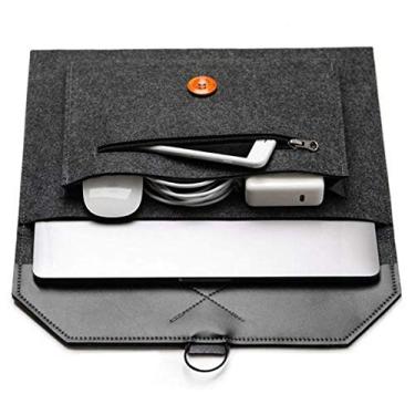 Imagem de Estojo de feltro para laptop de 12,1 polegadas para Google Pixel Slate/Surface Pro 6 5, HP Chromebook 11/Stream 11,6 polegadas Asus Chromebook/Asus VivoBook/XIDU PhilBook, 11,5 polegadas RCA Galileo Pro (Preto)