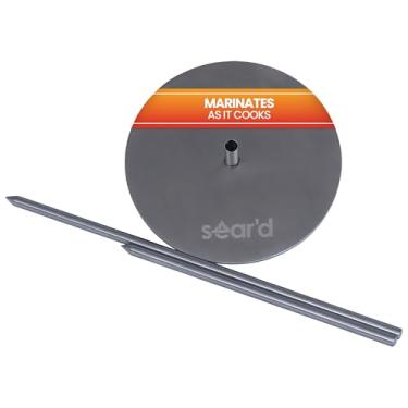 Imagem de Churrasco de espeto vertical em aço inoxidável – Ótimo para Tacos Al Pastor, Shawarma, Churrasco Brasileiro, Frango Inteiro e muitos outros pratos deliciosos!