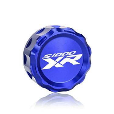Imagem de Acc-Creativity Tampa de óleo para tanque de combustível de óleo de freio traseiro de motocicleta compatível com BMW S1000RR S1000R S1000XR (S1000XR, azul)