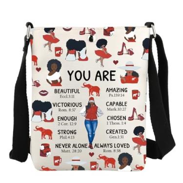 Imagem de JYTAPP Bolsa tiracolo Delta 1913 Sorority You Are Amazing Sigma Sister Parafernalia Bolsa tiracolo Delta Sorority Gifts, Bege, Small