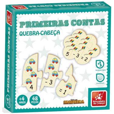 Imagem de Quebra-cabeça Primeiras Contas - Madeira - 9251