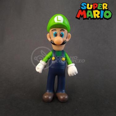 Imagem de Kit Boneco Luigi Articulado Super Mario 13Cm + Caneca 350Ml