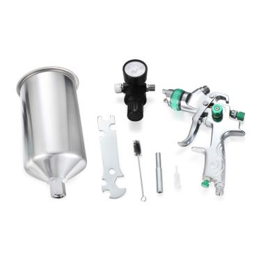 Imagem de Twilight Garage Pistola De Pulverização Alimentação Por Gravidade Hvlp 2,5 Mm Com Regulador Ar, Primer Para Pintura Automotiva, Flocos Metal