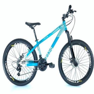 Imagem de Bicicleta VikingX Aro 26 X-35 Vmaxx Câmbios Shimanos 21V Azul Branco