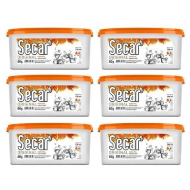 Imagem de 6 Antimofo Secar Original Natural 80g Armários Sapateira Gavetas Cômod