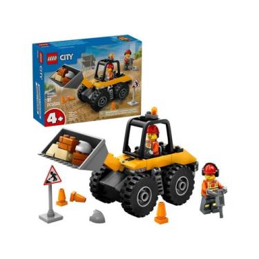 Imagem de LEGO Carregadeira de Rodas de Construção Amarela - 60450 81 Peças