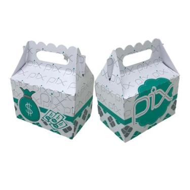 Imagem de 10 Caixas Festa Pix: Personalize Sua Comemoração - Maletinha - Kibunit