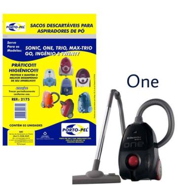 Imagem de Kit 6 Sacos Aspirador de Pó Electrolux - One (2175) - Porto-Pel
