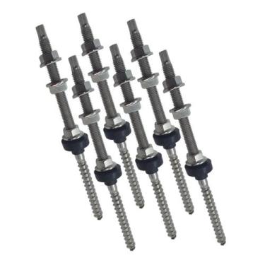 Imagem de 6 Parafusos M10x200 Conector Placa Solar Telha Fibrocimento - SunProp