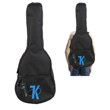 Imagem de Capa para Violão Folk Com Abertura Lateral Mochila ViaSom - SoftCase