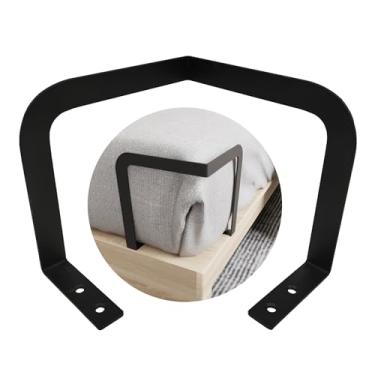 Imagem de KOXHERO Suporte de barra de retentor de canto de colchão extra alto (H5,4 pol.) 4 peças impedem que o colchão deslize para camas de plataforma de madeira, colchões de trailer e campista