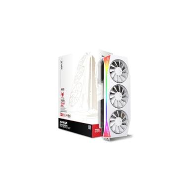 Imagem de XFX Mercury AMD Radeon RX 9070XT OC Magnetic Air White Edition com RGB 16GB GDDR6 HDMI 3xDP, AMD RDNA 4 RX-97TMARGW9