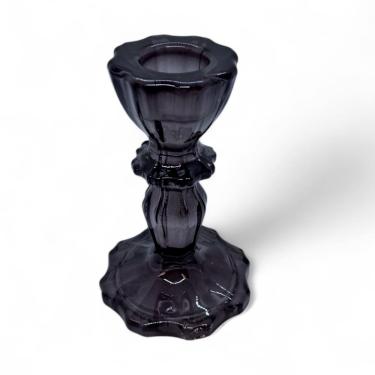 Imagem de Porta Velas Castiçal Fumê Transparente Vidro Rústico 11 cm