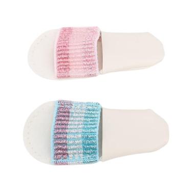 Imagem de Zerodis 2pcs de Couro Bola de Dedos Thimbles de Couro Protetor Guarda de Petiscos de Petiscos de Dedo de Dedão Costura de Thimble para Bordando Bordando Bordado Fazendo Artesanato 2pcs de de