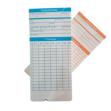 Imagem de Cartão de ponto p/ relógio cartográfico (500 unidades) - CPMIL
