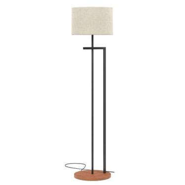 Imagem de abajur de chão luminaria pedestal para sala decoração ambiente design 