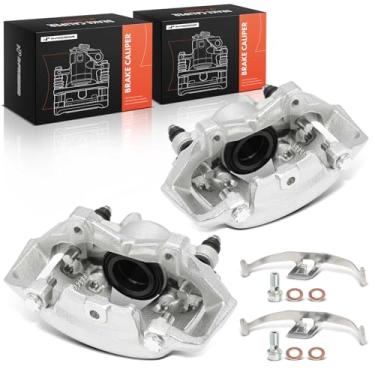 Imagem de A-Premium Conjunto de pinça de freio a disco com suporte compatível com veículos Mercedes-Benz - C300 C350 2013-2014, E250 2014-2016, E350 2010-2016, E400 2015-2017 - dianteiro esquerdo e direito