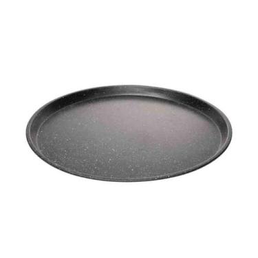 Imagem de Assadeira Redonda Antiaderente de Aço Carbono Granilite Preta Lyor