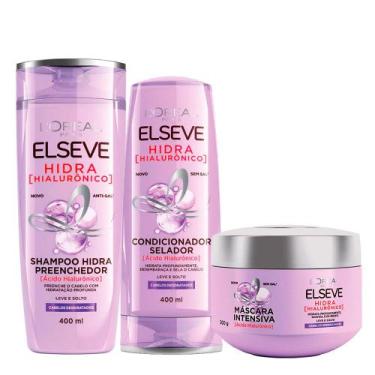 Imagem de Elséve Hidra Hialurônico Kit - Shampoo + Condicionador + Máscara - Els