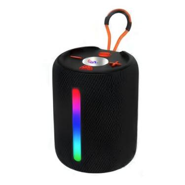 Imagem de Caixa de Som Bluetooth Portátil, 8W, RGB LED, À Prova D'água, Alto-Falante Estéreo com Microfone, Bateria Recarregável
