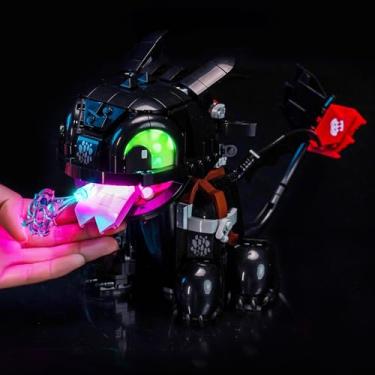 Imagem de LocoLee Touch Version LED Light Kit Compatible with Lego 10375 How to Train Your Dragon: Toothless (NO Model, Only Light kit), Light Compatible with Lego 10375 -NO LEGO's with Light Kit