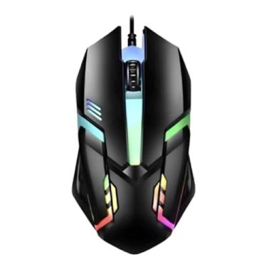 Imagem de Mouse Gamer 1200 DPI USB com LED RGB Automático, 4 Botões Programáveis, Design Óptico Ergonômico e Sensibilidade para PC e Notebook com Ajuste de 4 Velocidades – Alta Precisão e Conforto Gamer