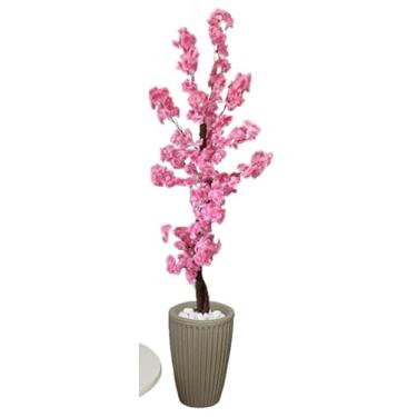Imagem de Árvore Cerejeira Artificial Japonesa Rosa 150cm Vaso Decorativo(3D Cinza)