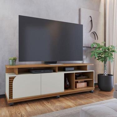 Imagem de Rack Bancada Ambiente Jurerê Freijó Off White Matte – Colibri