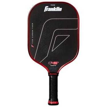 Imagem de Franklin Sports Pás PRO Pickleball – Série de fibra de carbono C45 – Aprovada oficial pela USAP + UPA – Design Pro Player, Tempo 16 mm VERMELHO