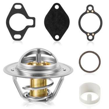 Imagem de Kit de termostato 807252Q5 160 graus para motores Mercury Mercruiser V6 V8 GM 4.3L 5.0L 5.7L 7.4L 8.2L 1987-Up, substitui 807252T8 8M0091470 Sierra 18-3647 motor de barco