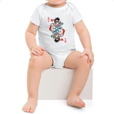 Imagem de Body infantil Baralho Rei Elvis - Alearts, M