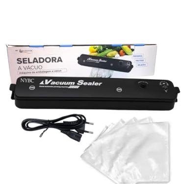 Imagem de Seladora a Vácuo Doméstica – Bivolt Vedação Hermética | Para Conservar Alimentos | Com 10 Sacos - NYBC