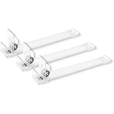 Imagem de NEXTLEVEL FIT Pacote com 3 empurradores de prateleira – acessórios de ferragens para fumaria, loja de conveniência – organizador dispensador de exibição de bebidas, caixas e cigarros – com mola, para