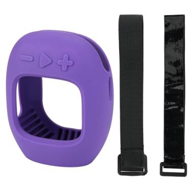 Imagem de SZZCNOX Capa de silicone para alto-falante Bluetooth portátil JBL Clip4/Clip5, capa protetora para alto-falante JBL Clip4/Clip5 portátil, com alças reforçadas (roxo)