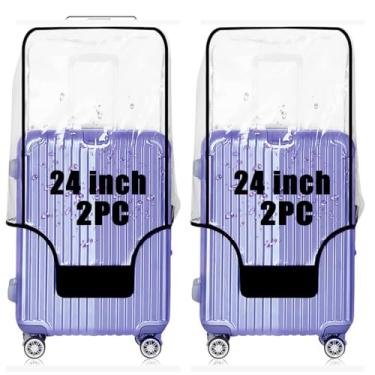 Imagem de GigabitBest capa de bagagem, Borda preta resistente de 40 mm, 24” suitcase cover, Capa de bagagem, 2 peças