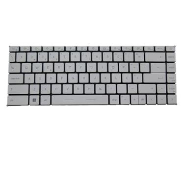 Imagem de Teclado retroiluminado para laptop para MSI Summit B14-A11M Summit B14 A11MOT MS-14D2 MS-14D3 Big ctrl Portugal PO Branco Sem moldura Novo